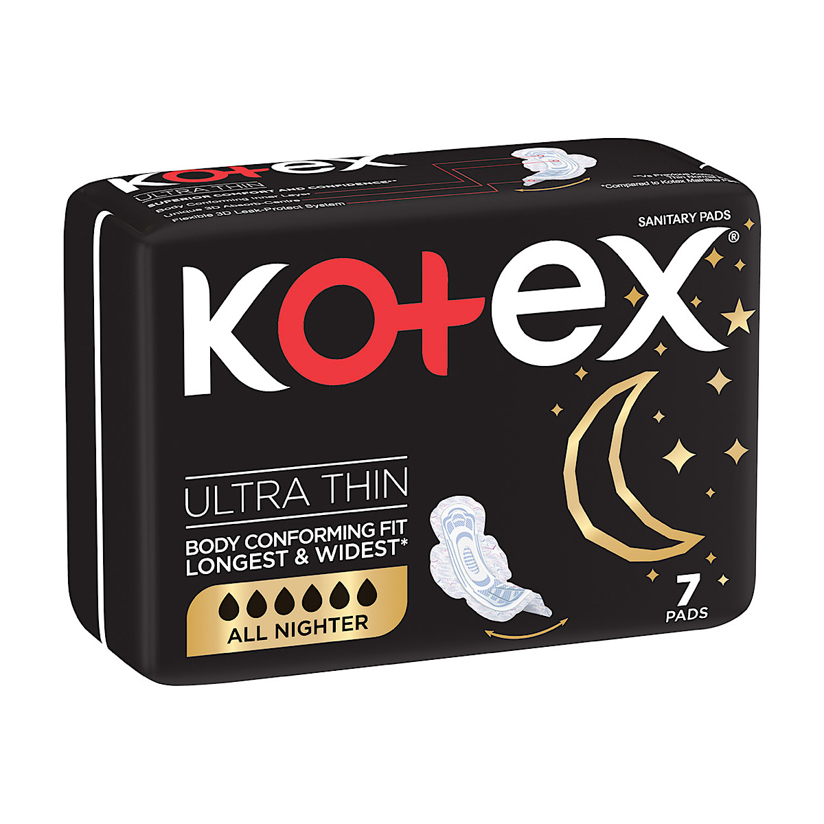 Kotex All Nighter Ultra Thin Overnight 7 Pack